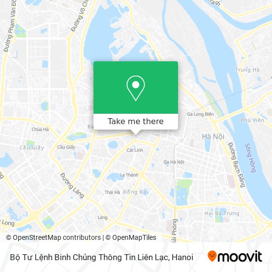 Bộ Tư Lệnh Binh Chủng Thông Tin Liên Lạc map