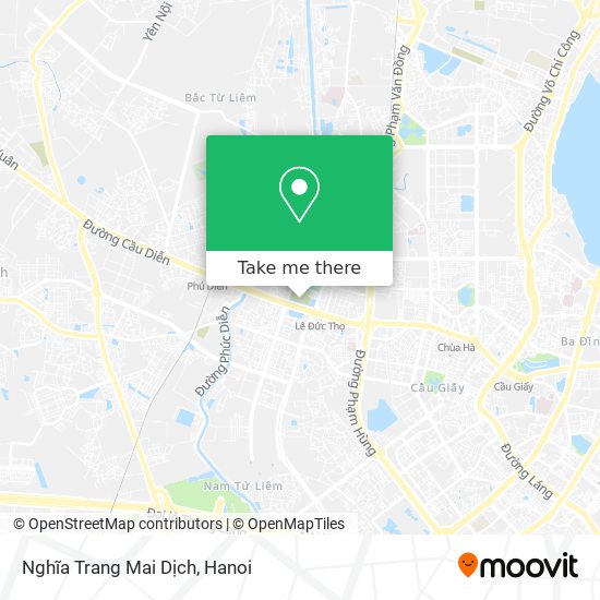 Nghĩa Trang Mai Dịch map
