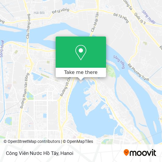 Công Viên Nước Hồ Tây map