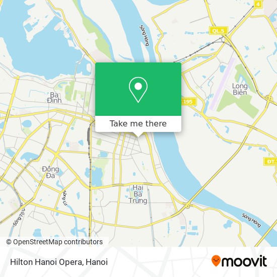 Hilton Hanoi Opera map