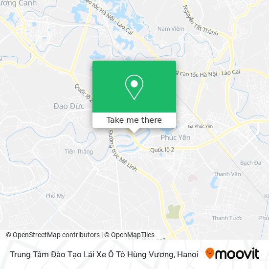 Trung Tâm Đào Tạo Lái Xe Ô Tô Hùng Vương map