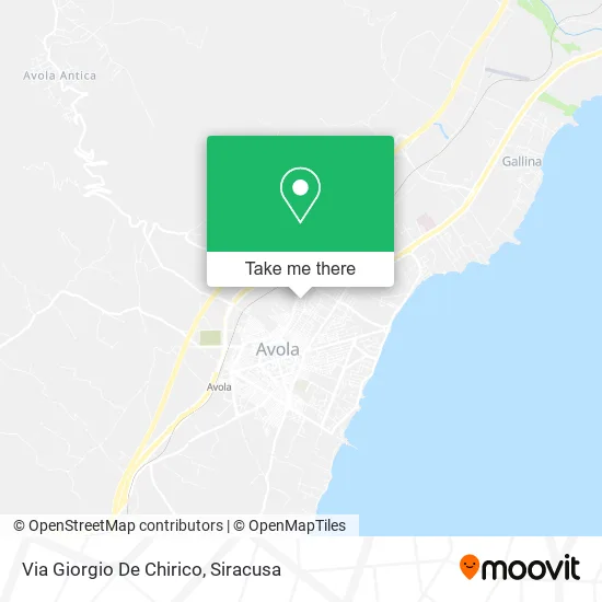 Giorgio De Chirico Street map