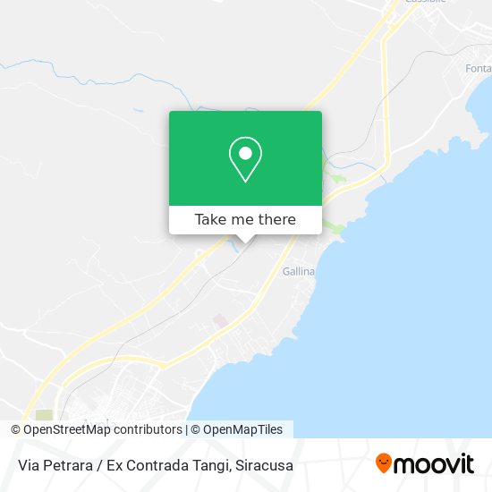 Via Petrara / Ex Contrada Tangi map