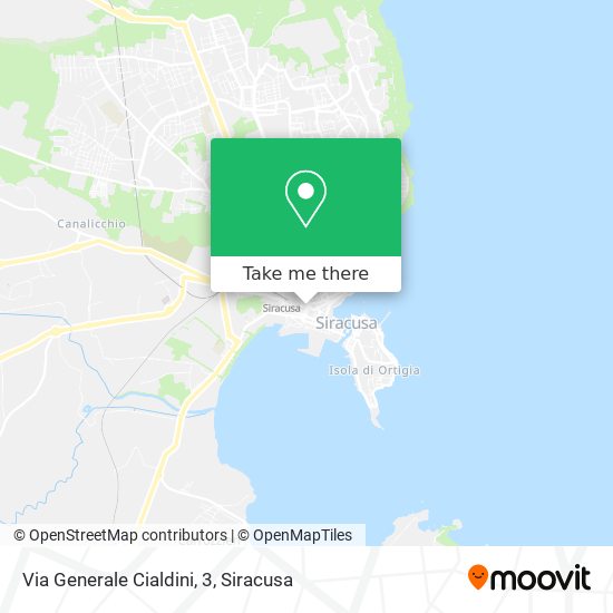 Via Generale Cialdini, 3 map