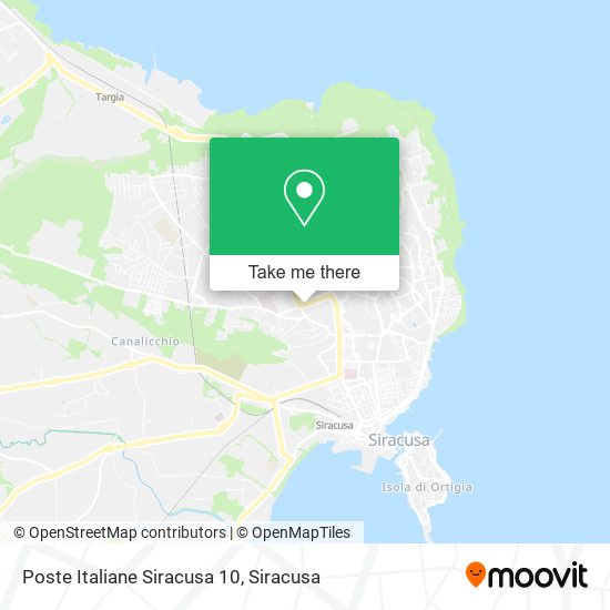 Poste Italiane Siracusa 10 map