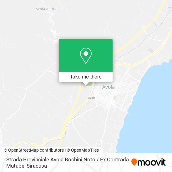 Strada Provinciale Avola Bochini Noto / Ex Contrada Mutubè map
