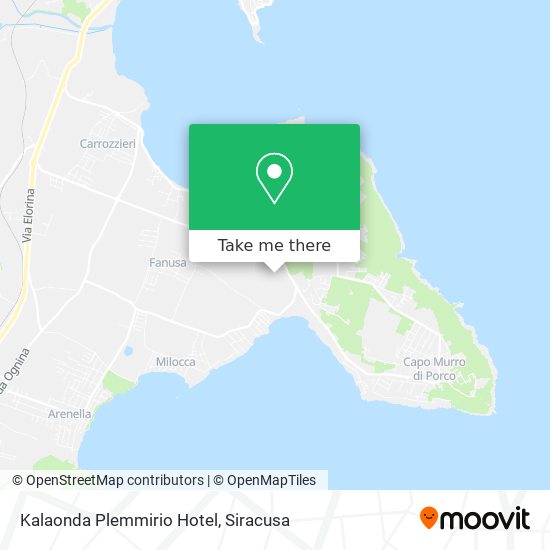 Kalaonda Plemmirio Hotel map