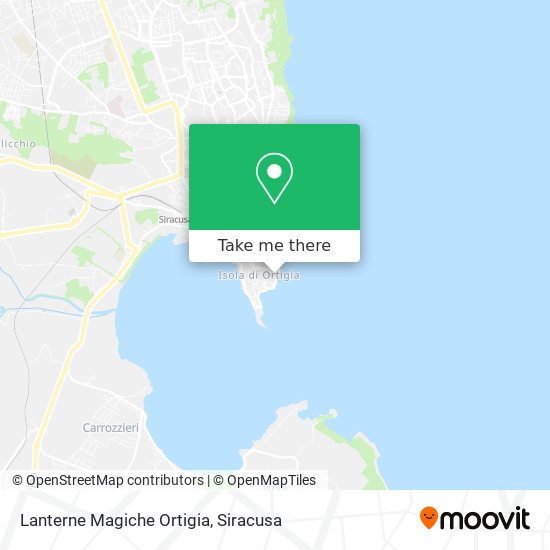 Lanterne Magiche Ortigia map