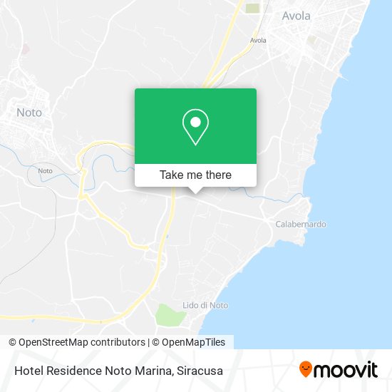 Hotel Residence Noto Marina map