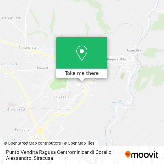 Punto Vendita Ragusa Centrominicar di Corallo Alessandro map