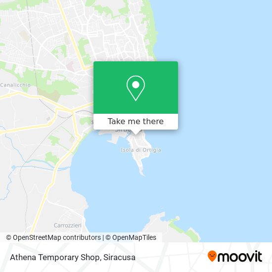 Athena Temporary Shop map