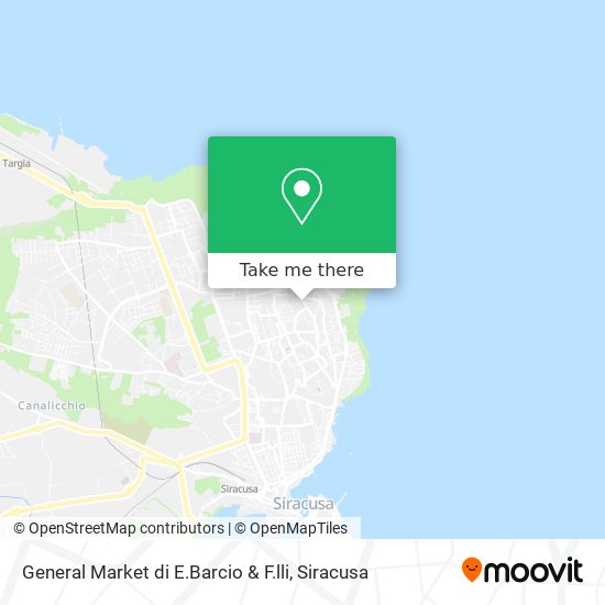 General Market di E.Barcio & F.lli map