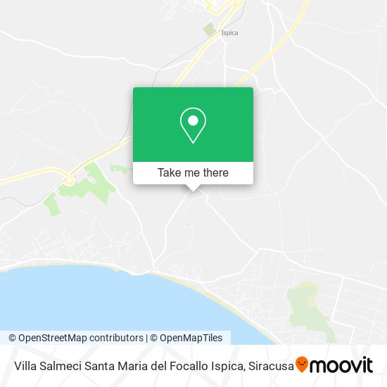 Villa Salmeci Santa Maria del Focallo Ispica map