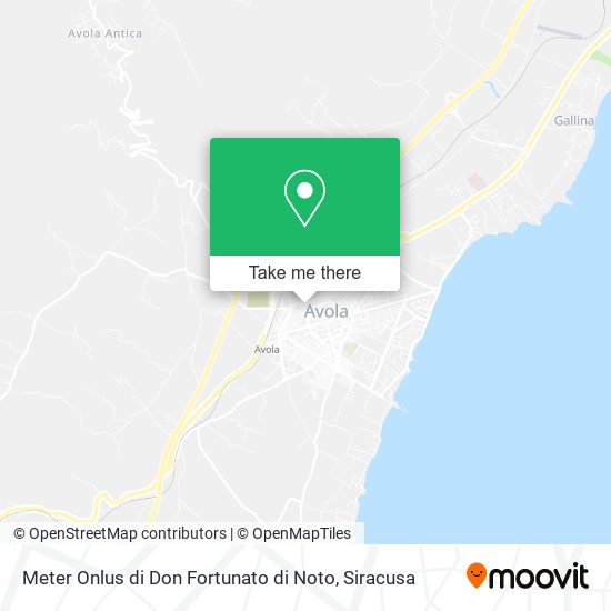 Meter Onlus di Don Fortunato di Noto map