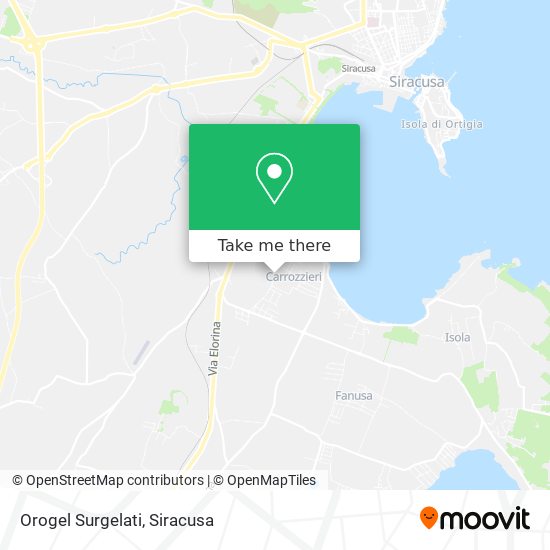 Orogel Surgelati map