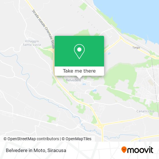 Belvedere in Moto map