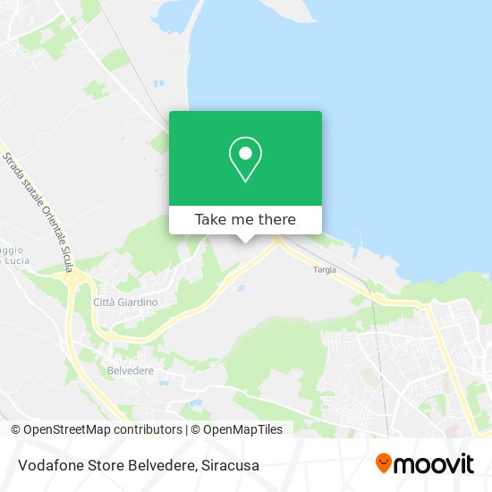 Vodafone Store Belvedere map