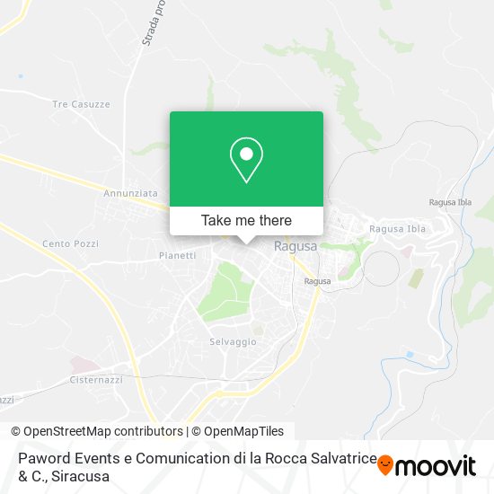 Paword Events e Comunication di la Rocca Salvatrice & C. map