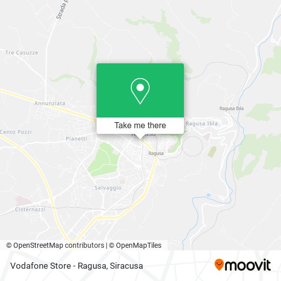 Vodafone Store - Ragusa map
