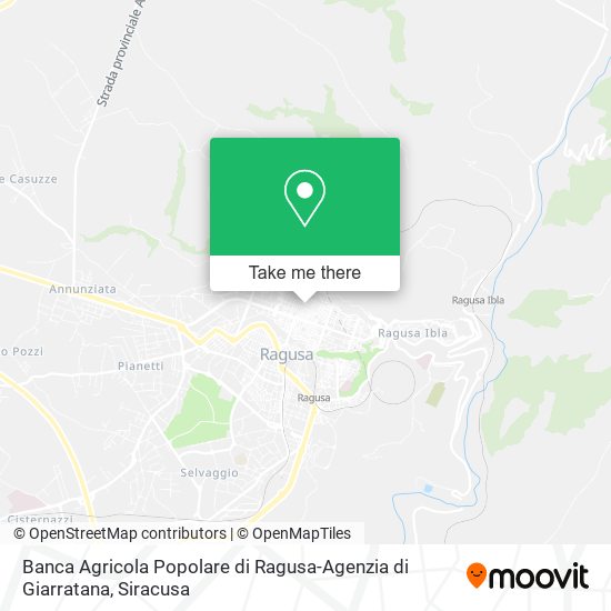 Banca Agricola Popolare di Ragusa-Agenzia di Giarratana map