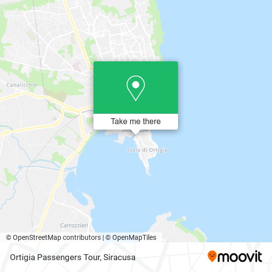 Ortigia Passengers Tour map