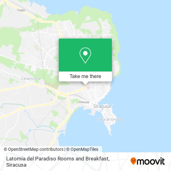 Latomia del Paradiso Rooms and Breakfast map