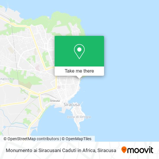 Monumento ai Siracusani Caduti in Africa map