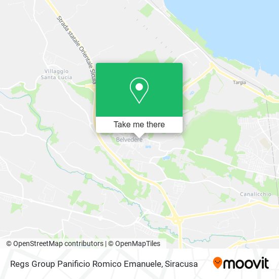 Regs Group Panificio Romico Emanuele map