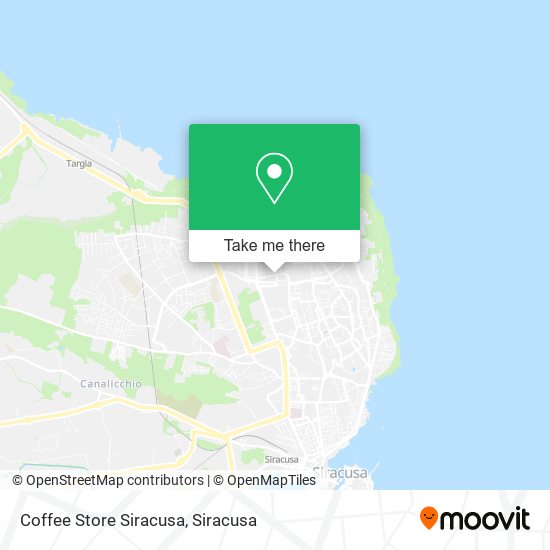 Coffee Store Siracusa map