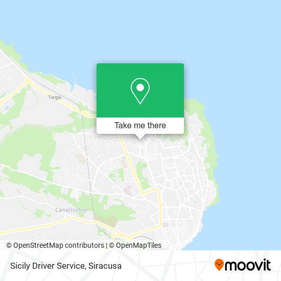 Sicily Driver Service map