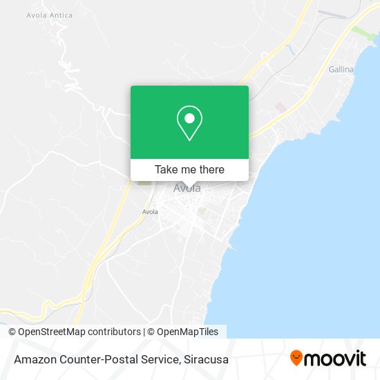 Amazon Counter-Postal Service map