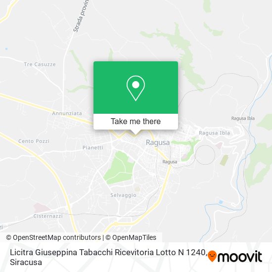 Licitra Giuseppina Tabacchi Ricevitoria Lotto N 1240 map