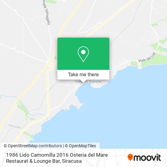 1986 Lido Camomilla 2016 Osteria del Mare Restaurat & Lounge Bar map