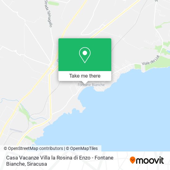 Casa Vacanze Villa la Rosina di Enzo - Fontane Bianche map