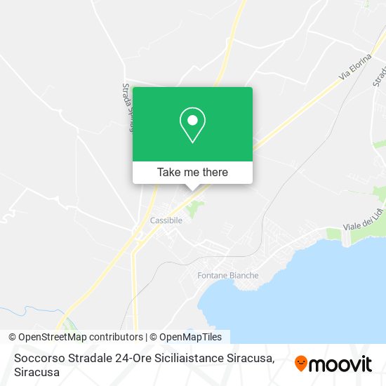 Soccorso Stradale 24-Ore Siciliaistance Siracusa map