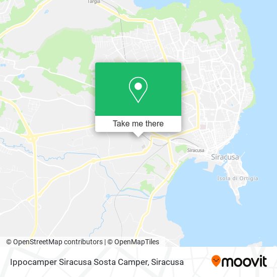 Ippocamper Siracusa Sosta Camper map