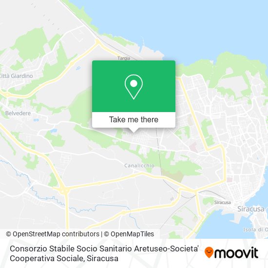 Consorzio Stabile Socio Sanitario Aretuseo-Societa' Cooperativa Sociale map