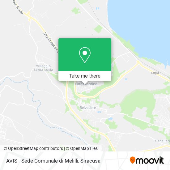 AVIS - Sede Comunale di Melilli map