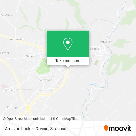 Amazon Locker-Orvinio map