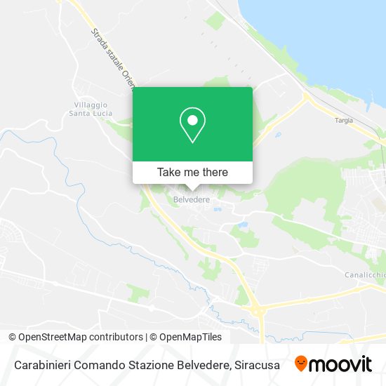 Carabinieri Comando Stazione Belvedere map