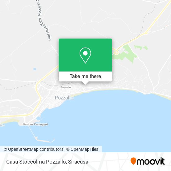 Casa Stoccolma Pozzallo map