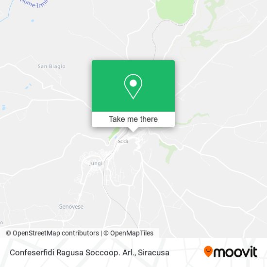 Confeserfidi Ragusa Soccoop. Arl. map