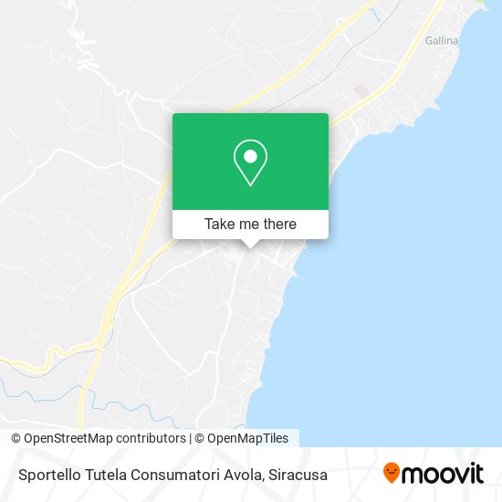 Sportello Tutela Consumatori Avola map