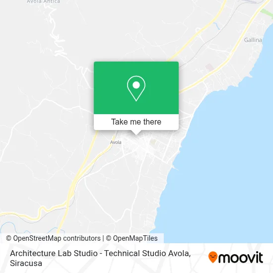Architecture Lab Studio - Technical Studio Avola map