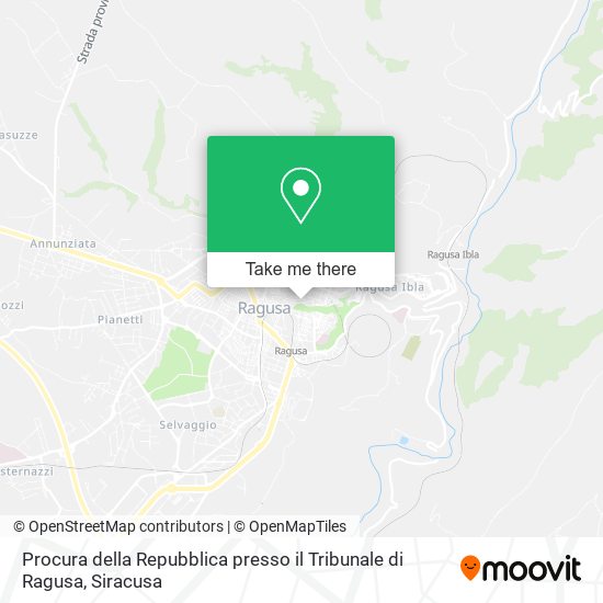 Procura della Repubblica presso il Tribunale di Ragusa map