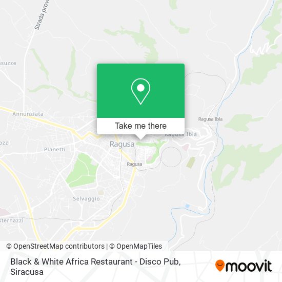 Black & White Africa Restaurant - Disco Pub map