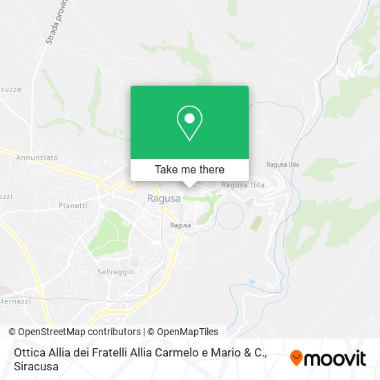 Ottica Allia dei Fratelli Allia Carmelo e Mario & C. map