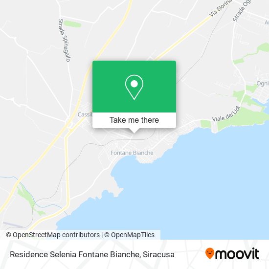 Residence Selenia Fontane Bianche map