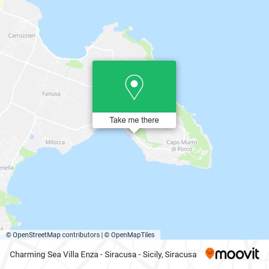 Charming Sea Villa Enza - Siracusa - Sicily map