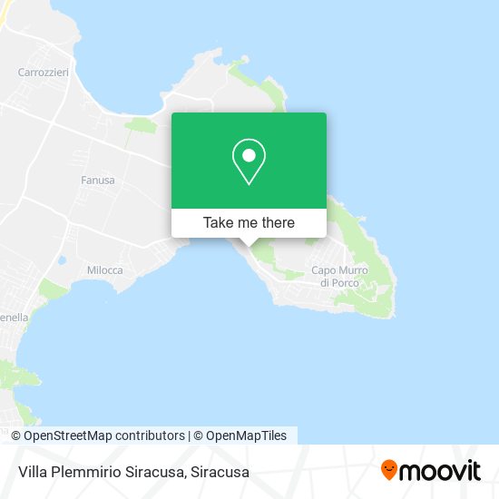 Villa Plemmirio Siracusa map